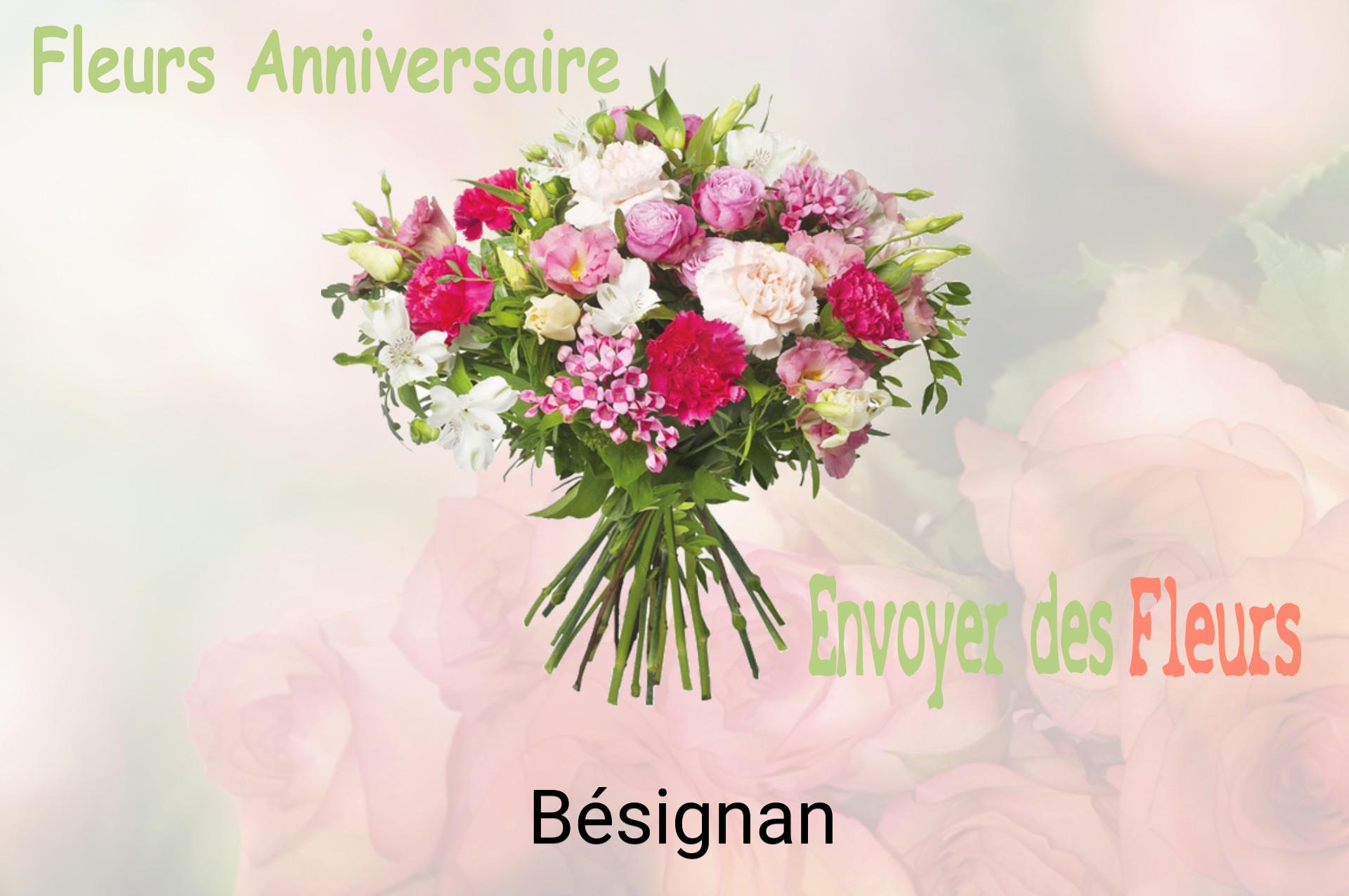 Bouquet de fleurs d’anniversaire livré à Bésignan